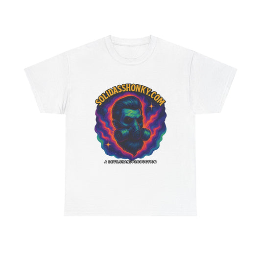 Cosmic Gas Mask Unisex Heavy Cotton Tee