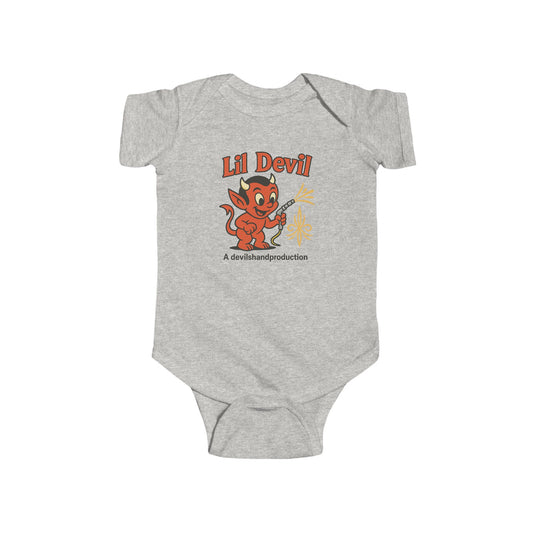 Infant Bodysuit - "Lil Devil" Cute Cartoon Baby Onesie