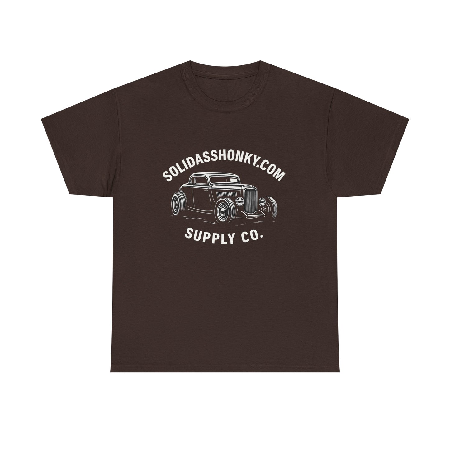 Vintage Hot Rod Tee — "SolidAssHonky.com Supply Co." Car Graphic