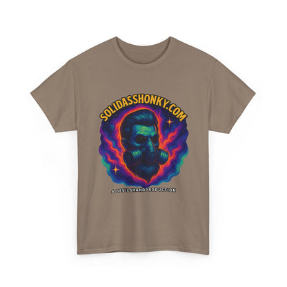 Cosmic Gas Mask Unisex Heavy Cotton Tee