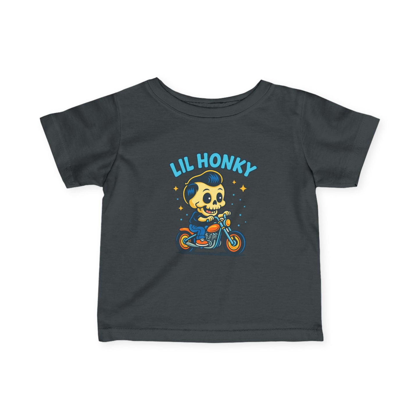 Infant Tee — "Lil Honky" Motorcycle Skull Baby Shirt