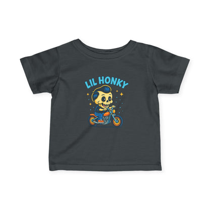 Infant Tee — "Lil Honky" Motorcycle Skull Baby Shirt