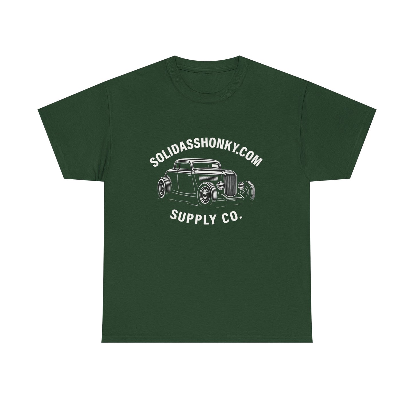 Vintage Hot Rod Tee — "SolidAssHonky.com Supply Co." Car Graphic
