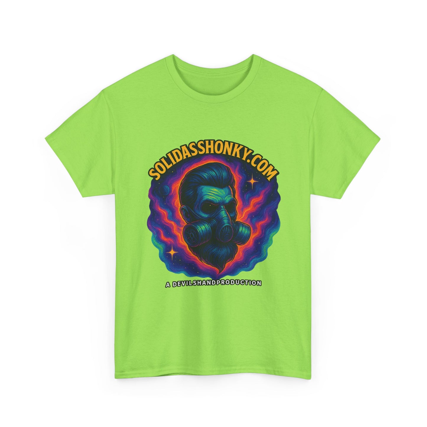 Cosmic Gas Mask Unisex Heavy Cotton Tee