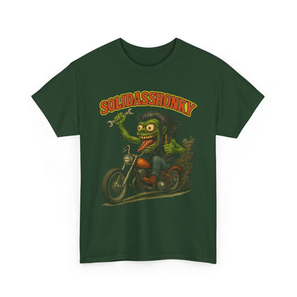 Solidasshonky Motorcycle T‑Shirt — Retro Monster Biker Tee