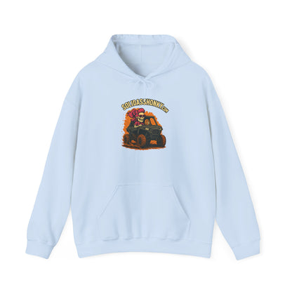 SolidassHonky Women's UTV Hoodie – 'Skull & Shovel' Vintage Racing Graphic