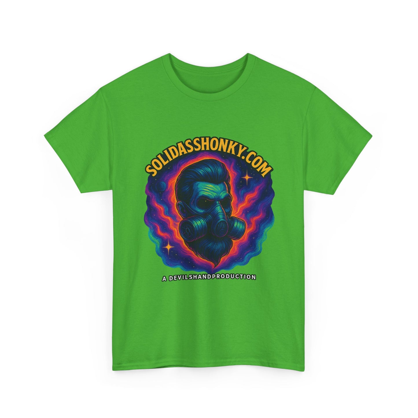 Cosmic Gas Mask Unisex Heavy Cotton Tee