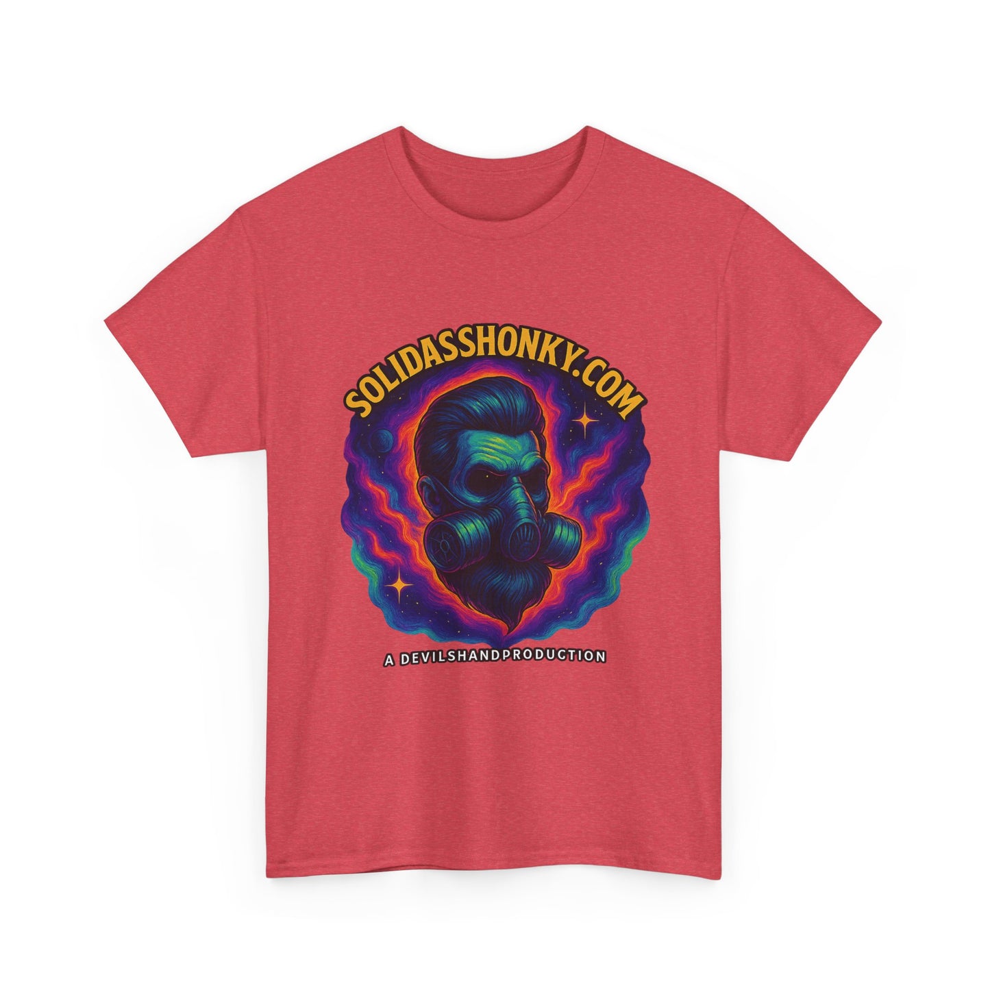 Cosmic Gas Mask Unisex Heavy Cotton Tee