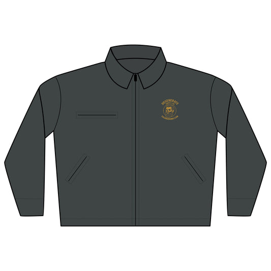 Embroidered Work Jacket — Classic Duck Cloth Utility Jacket with Logo