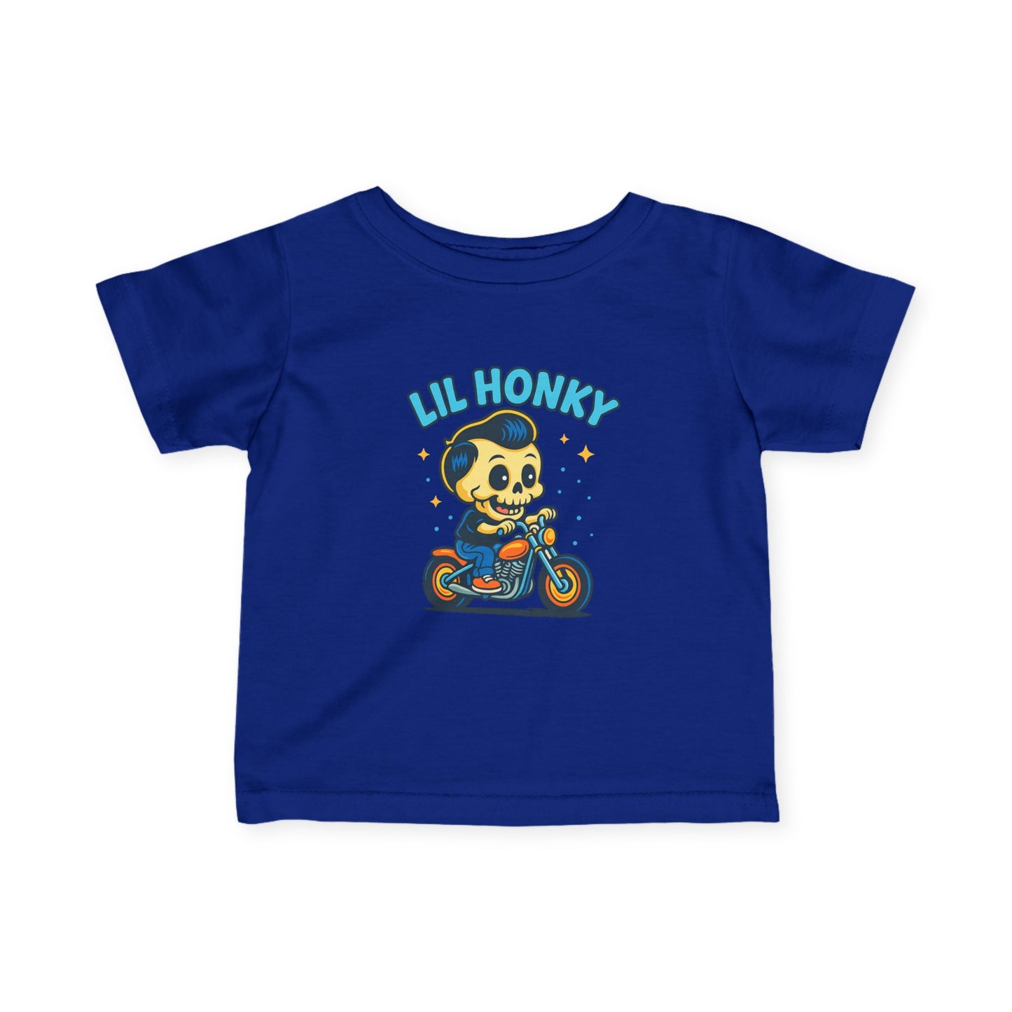 Infant Tee — "Lil Honky" Motorcycle Skull Baby Shirt