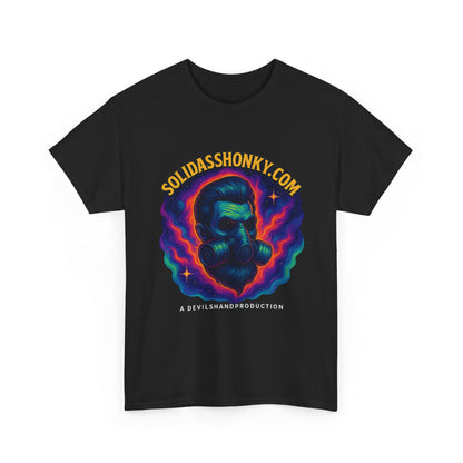 Cosmic Gas Mask Unisex Heavy Cotton Tee