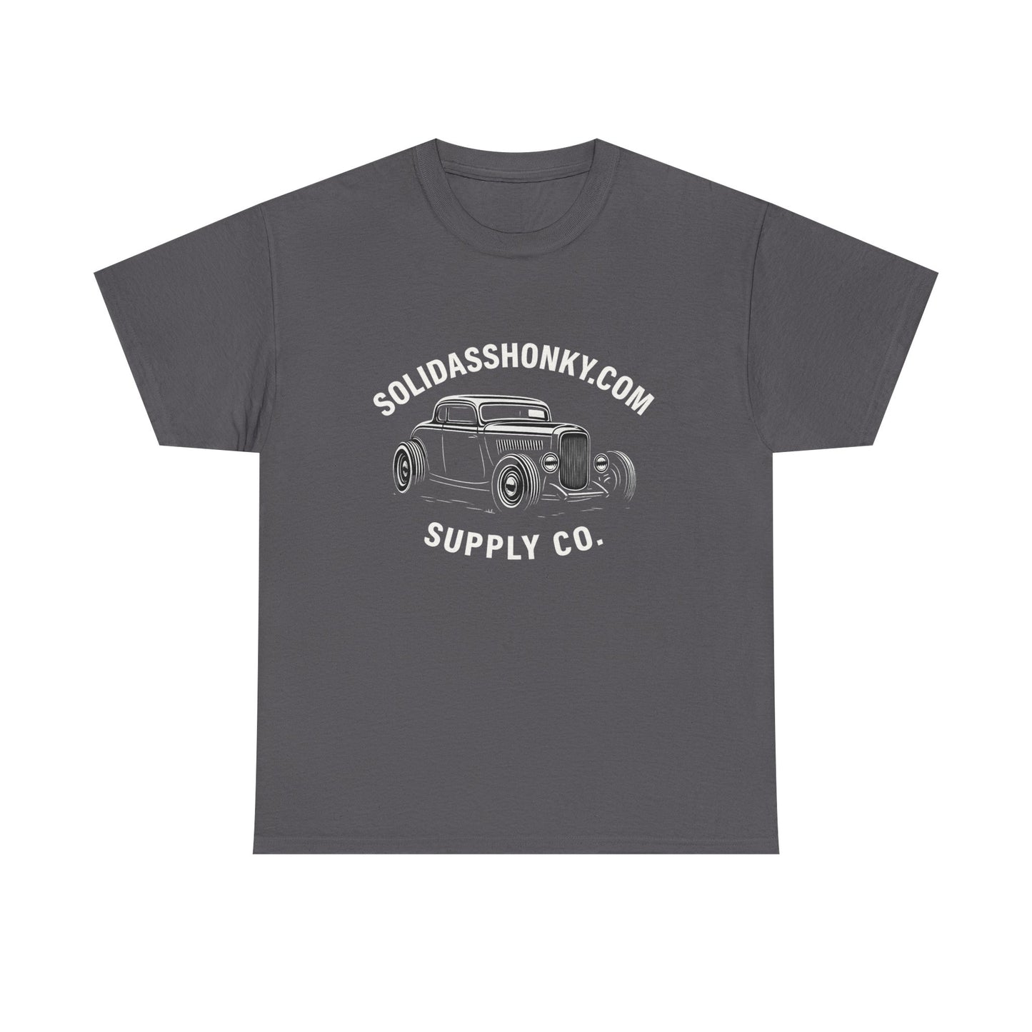 Vintage Hot Rod Tee — "SolidAssHonky.com Supply Co." Car Graphic