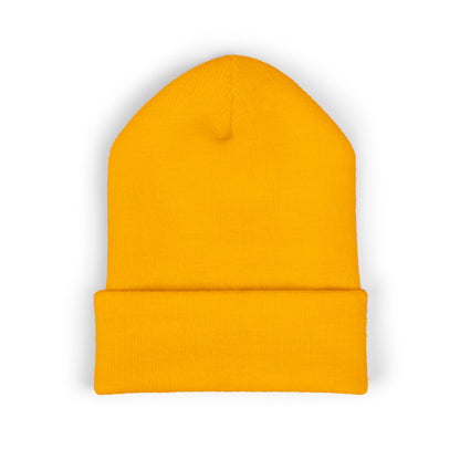 Embroidered "Solidasshonky" Classic Cuffed Beanie — Cozy Retro Script Knit Hat