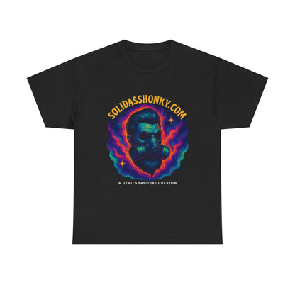 Cosmic Gas Mask Unisex Heavy Cotton Tee
