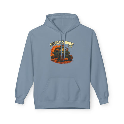 ‘SolidassHonky’ Men's UTV Hoodie — Country Retro Graphic Pullover