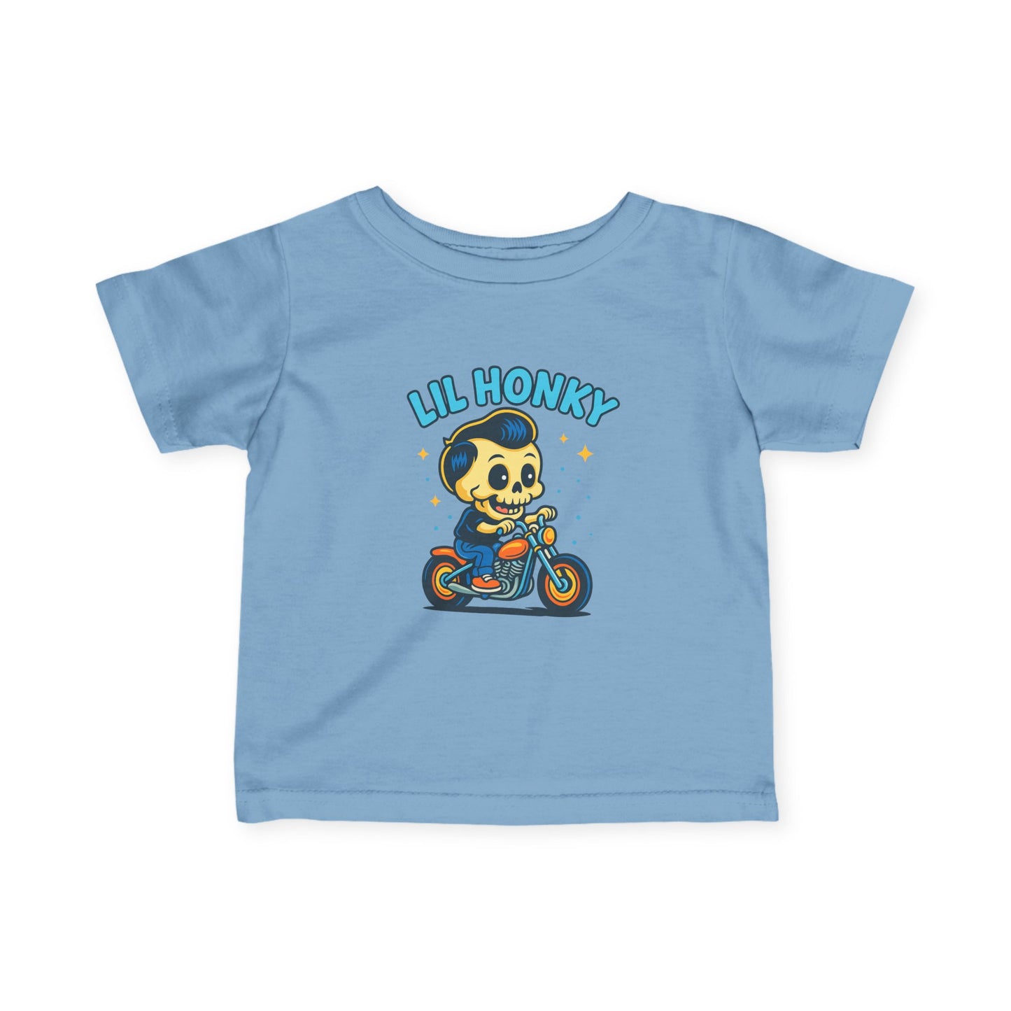 Infant Tee — "Lil Honky" Motorcycle Skull Baby Shirt