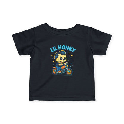 Infant Tee — "Lil Honky" Motorcycle Skull Baby Shirt