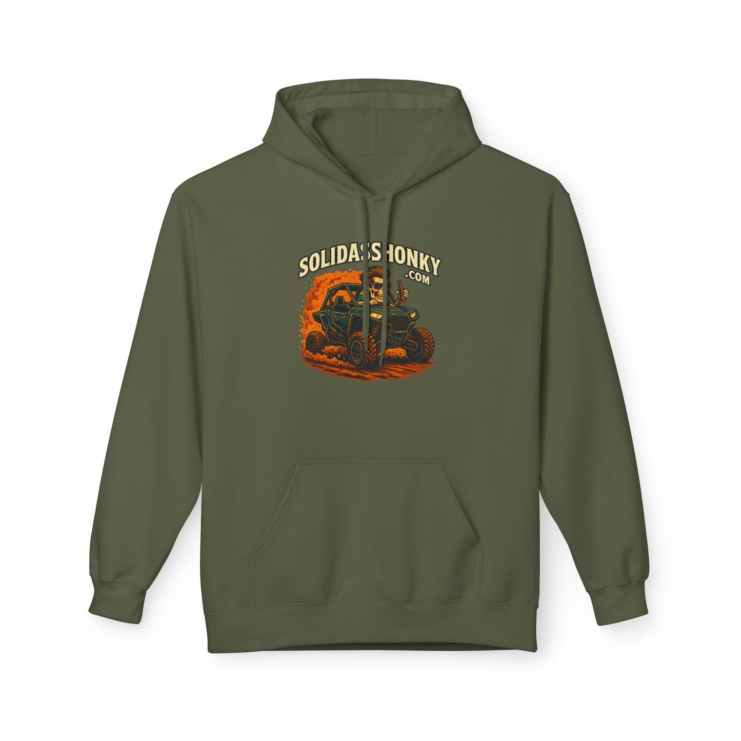 ‘SolidassHonky’ Men's UTV Hoodie — Country Retro Graphic Pullover