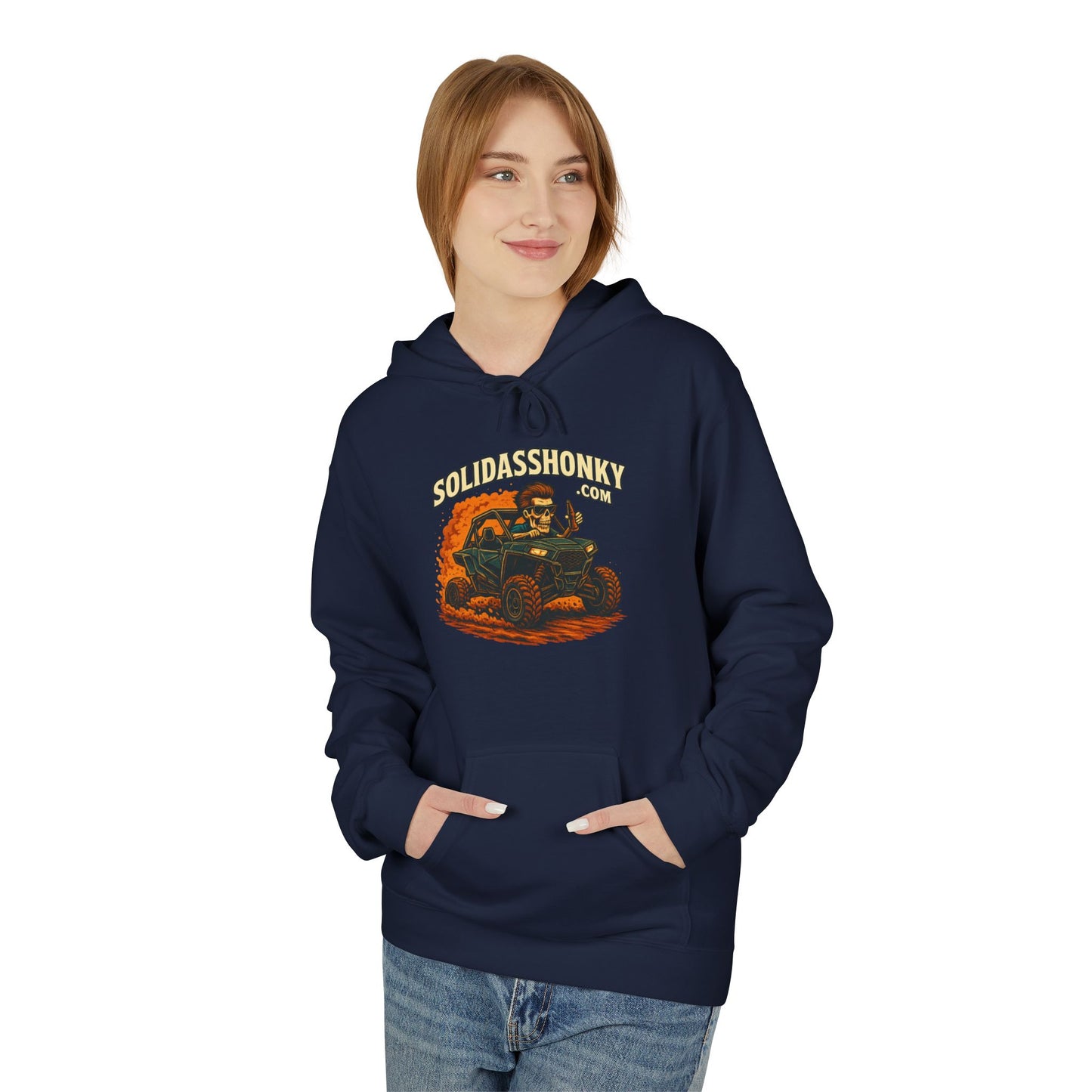 ‘SolidassHonky’ Men's UTV Hoodie — Country Retro Graphic Pullover