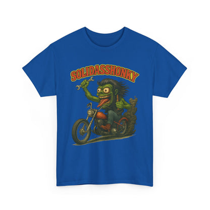 Solidasshonky Motorcycle T‑Shirt — Retro Monster Biker Tee