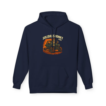 ‘SolidassHonky’ Men's UTV Hoodie — Country Retro Graphic Pullover