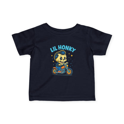 Infant Tee — "Lil Honky" Motorcycle Skull Baby Shirt