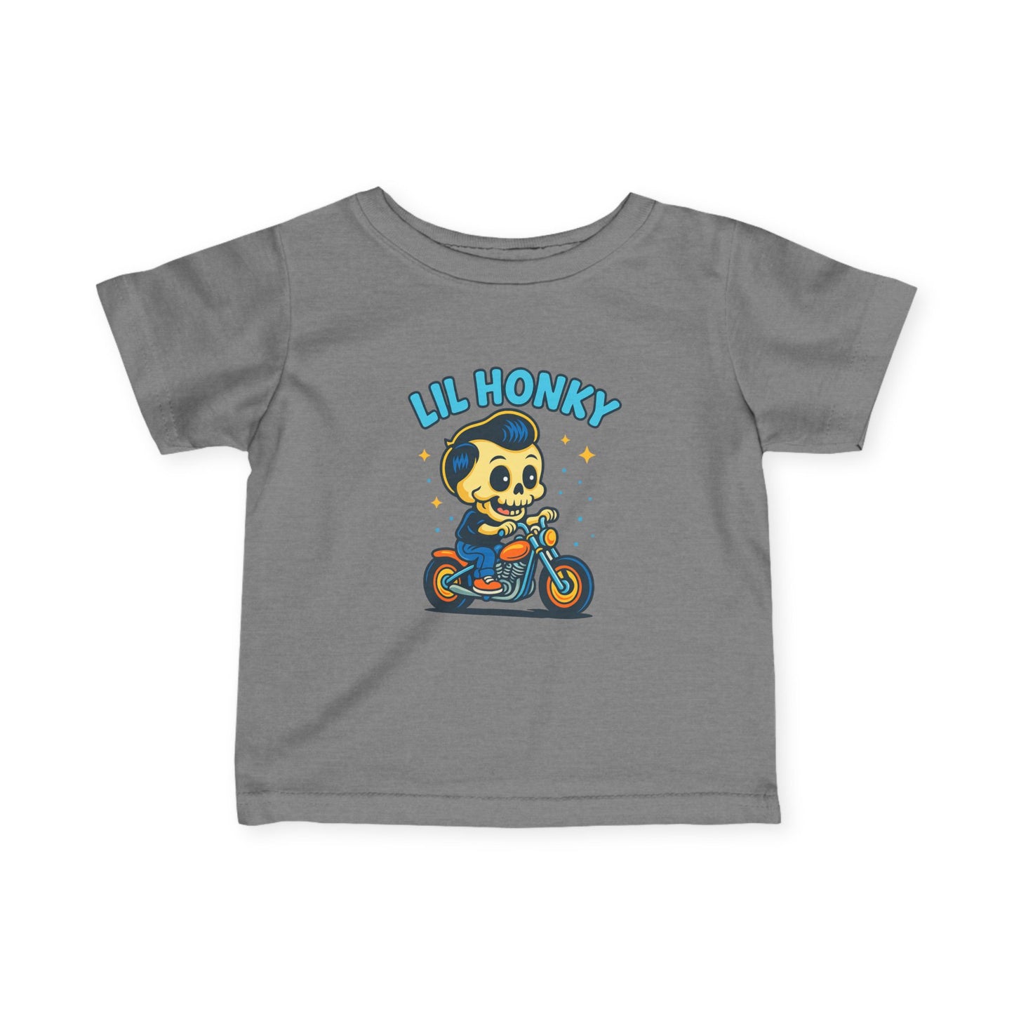 Infant Tee — "Lil Honky" Motorcycle Skull Baby Shirt