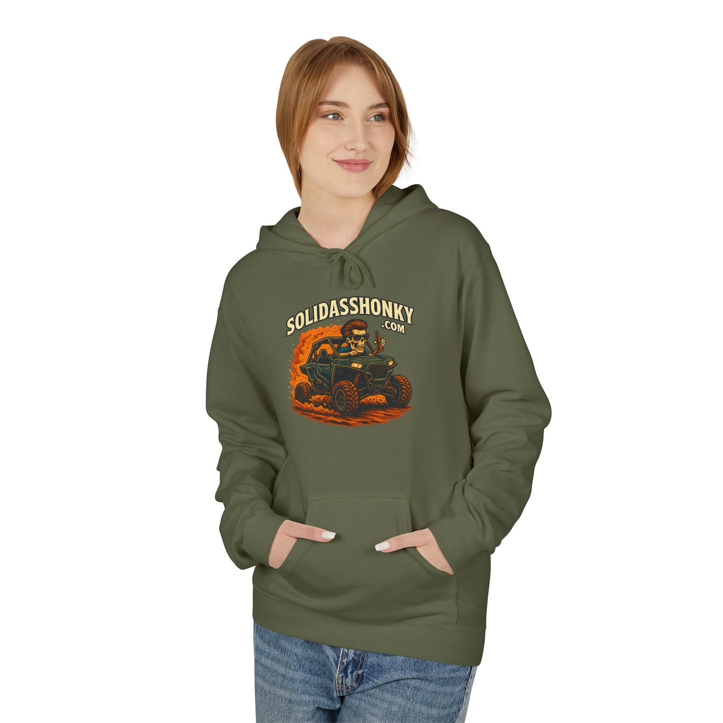 ‘SolidassHonky’ Men's UTV Hoodie — Country Retro Graphic Pullover
