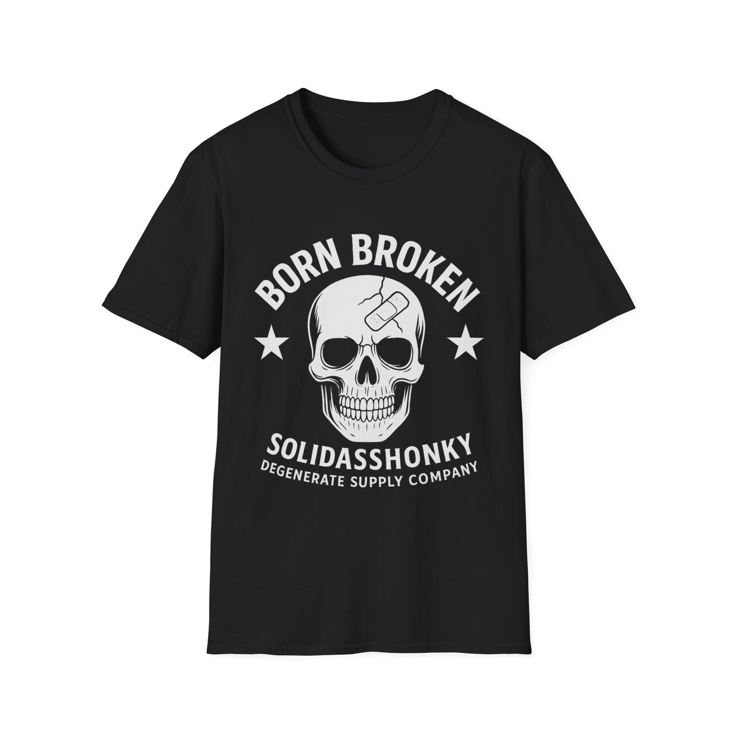 Skull 'Born Broken' T-Shirt
