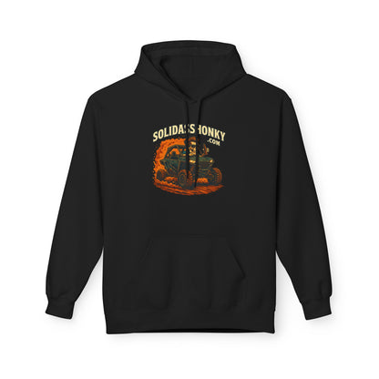 ‘SolidassHonky’ Men's UTV Hoodie — Country Retro Graphic Pullover