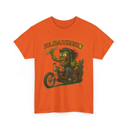 Solidasshonky Motorcycle T‑Shirt — Retro Monster Biker Tee