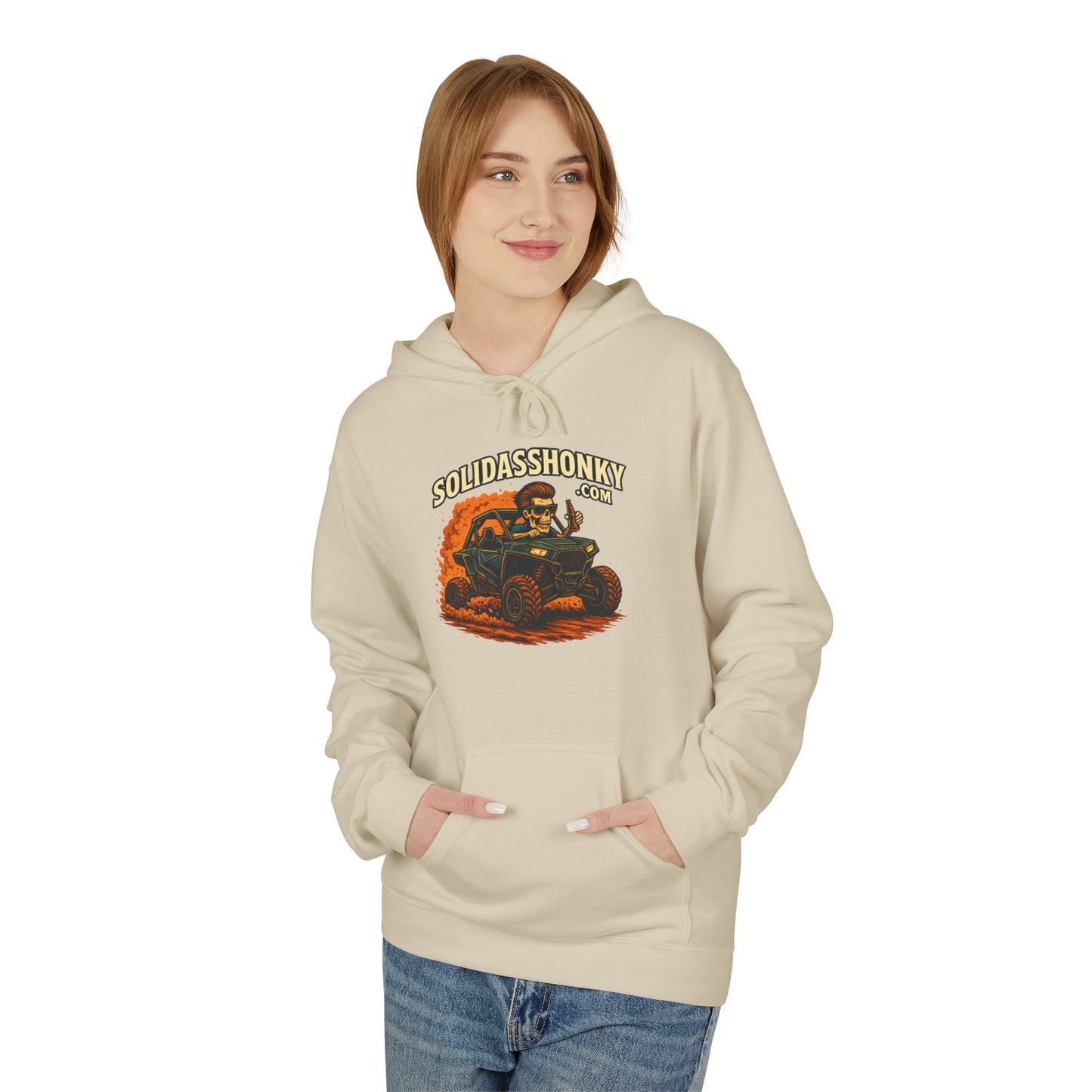 ‘SolidassHonky’ Men's UTV Hoodie — Country Retro Graphic Pullover