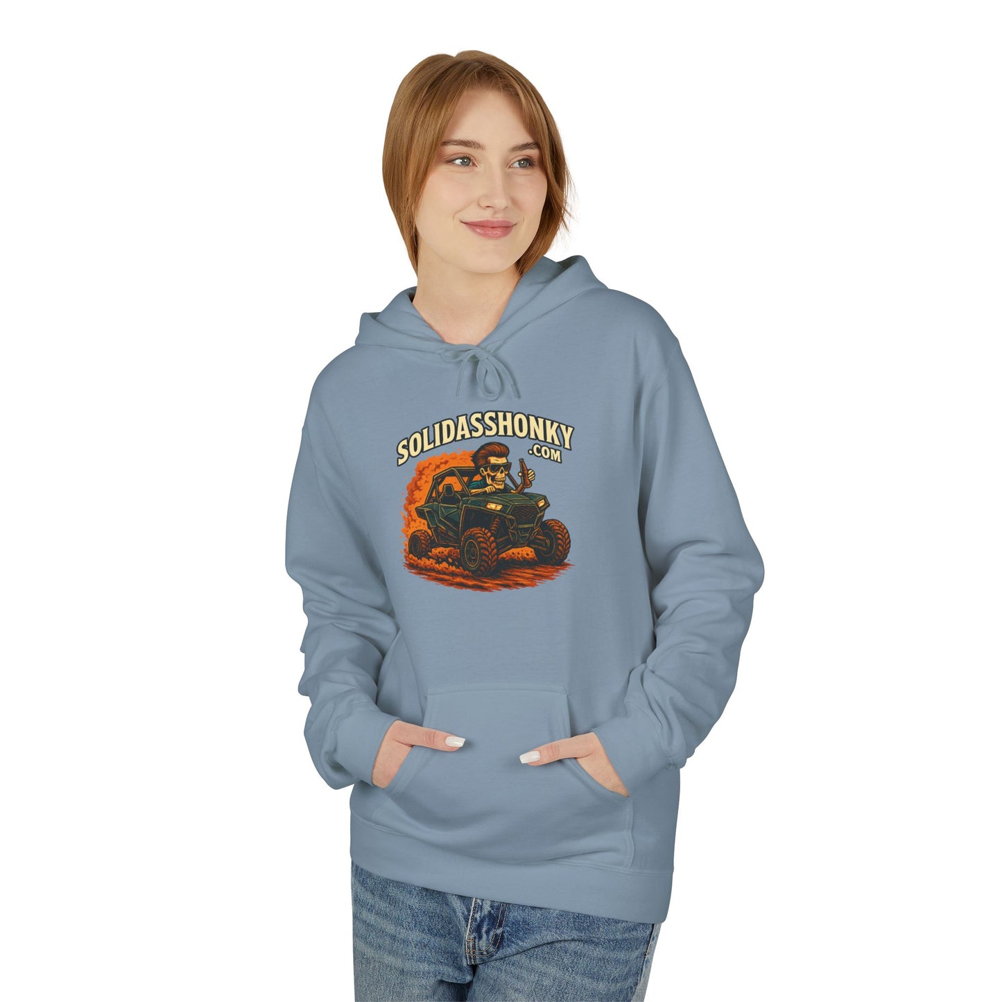 ‘SolidassHonky’ Men's UTV Hoodie — Country Retro Graphic Pullover