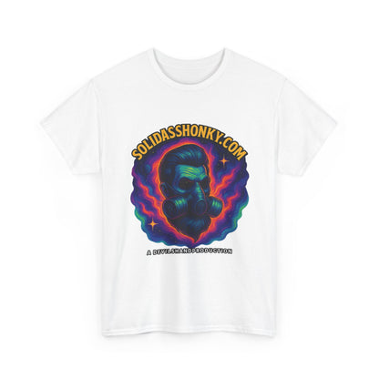 Cosmic Gas Mask Unisex Heavy Cotton Tee