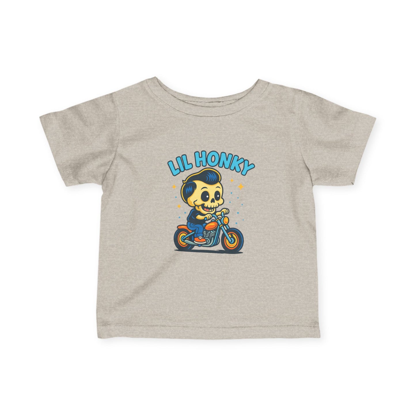 Infant Tee — "Lil Honky" Motorcycle Skull Baby Shirt