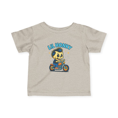 Infant Tee — "Lil Honky" Motorcycle Skull Baby Shirt