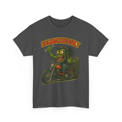 Solidasshonky Motorcycle T‑Shirt — Retro Monster Biker Tee