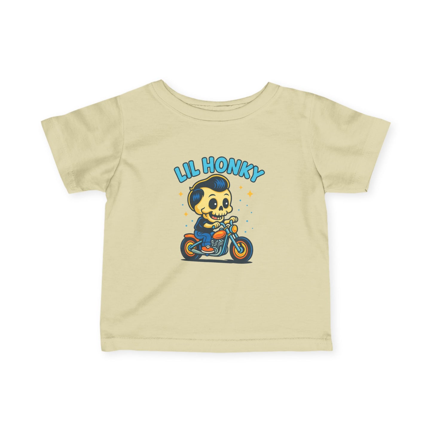 Infant Tee — "Lil Honky" Motorcycle Skull Baby Shirt