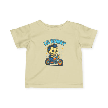 Infant Tee — "Lil Honky" Motorcycle Skull Baby Shirt