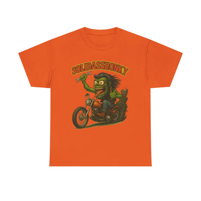Solidasshonky Motorcycle T‑Shirt — Retro Monster Biker Tee