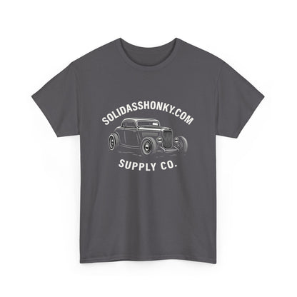 Vintage Hot Rod Tee — "SolidAssHonky.com Supply Co." Car Graphic