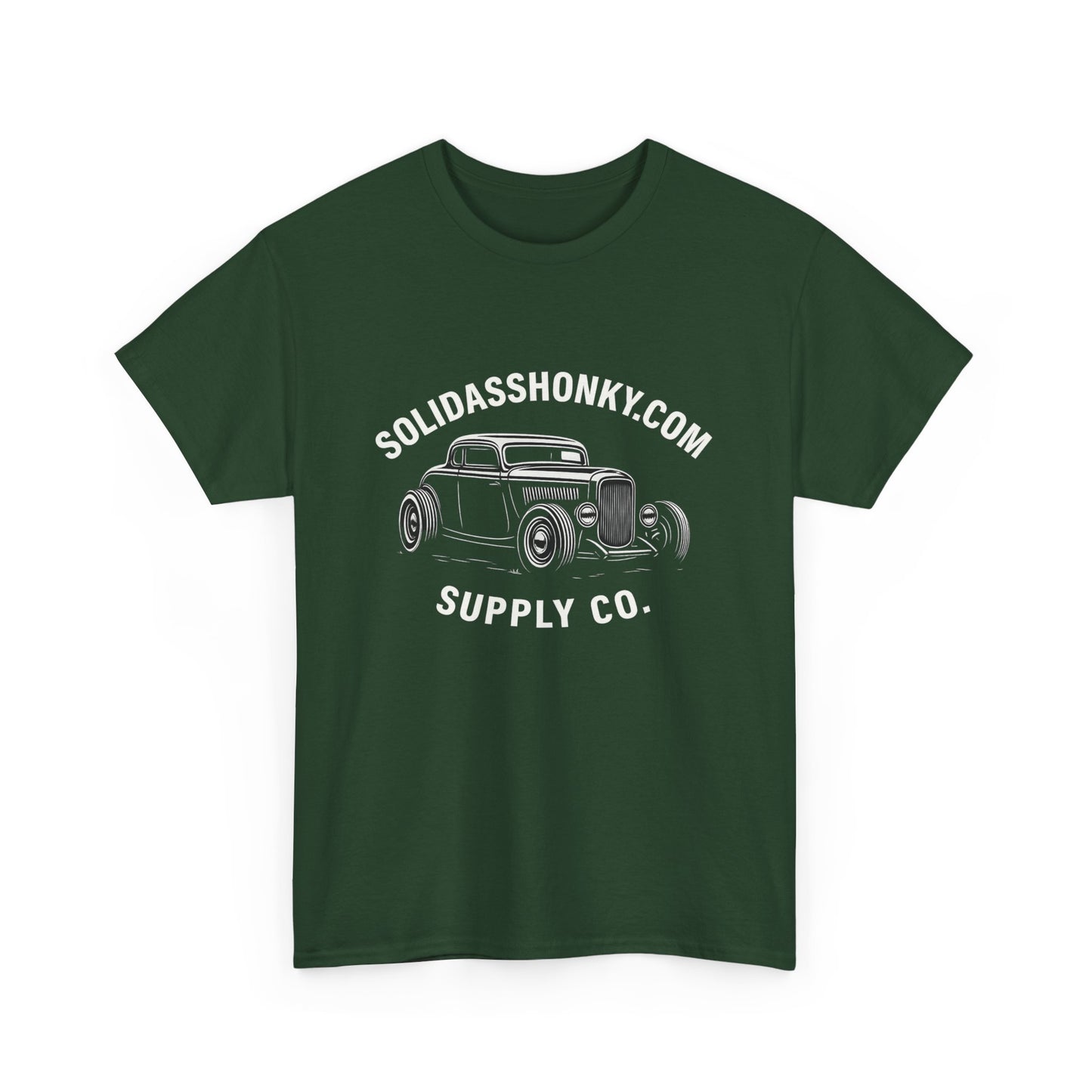 Vintage Hot Rod Tee — "SolidAssHonky.com Supply Co." Car Graphic