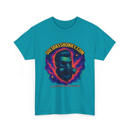 Cosmic Gas Mask Unisex Heavy Cotton Tee