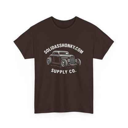 Vintage Hot Rod Tee — "SolidAssHonky.com Supply Co." Car Graphic