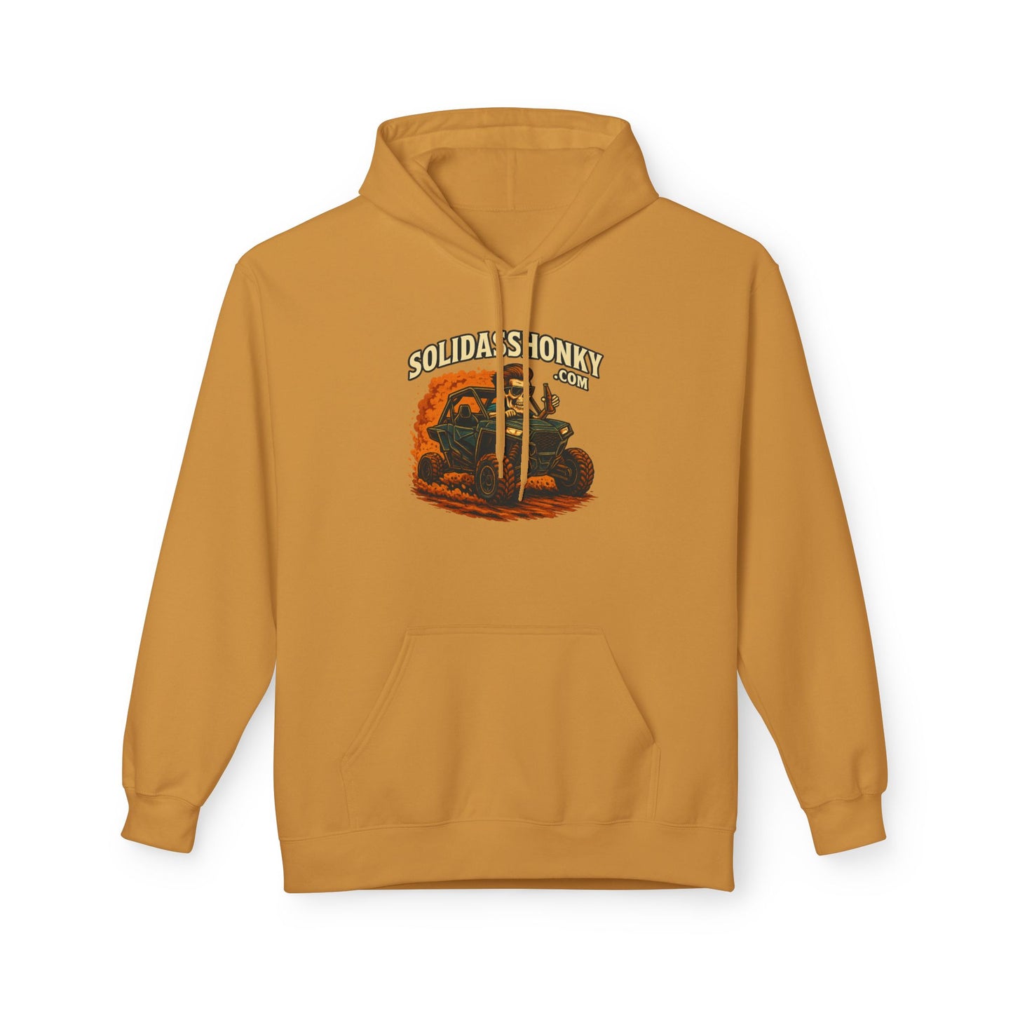 ‘SolidassHonky’ Men's UTV Hoodie — Country Retro Graphic Pullover