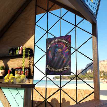 Matte Banner — Degenerate Supply Co. Gas Mask Skull Poster (solidasshonky.com)