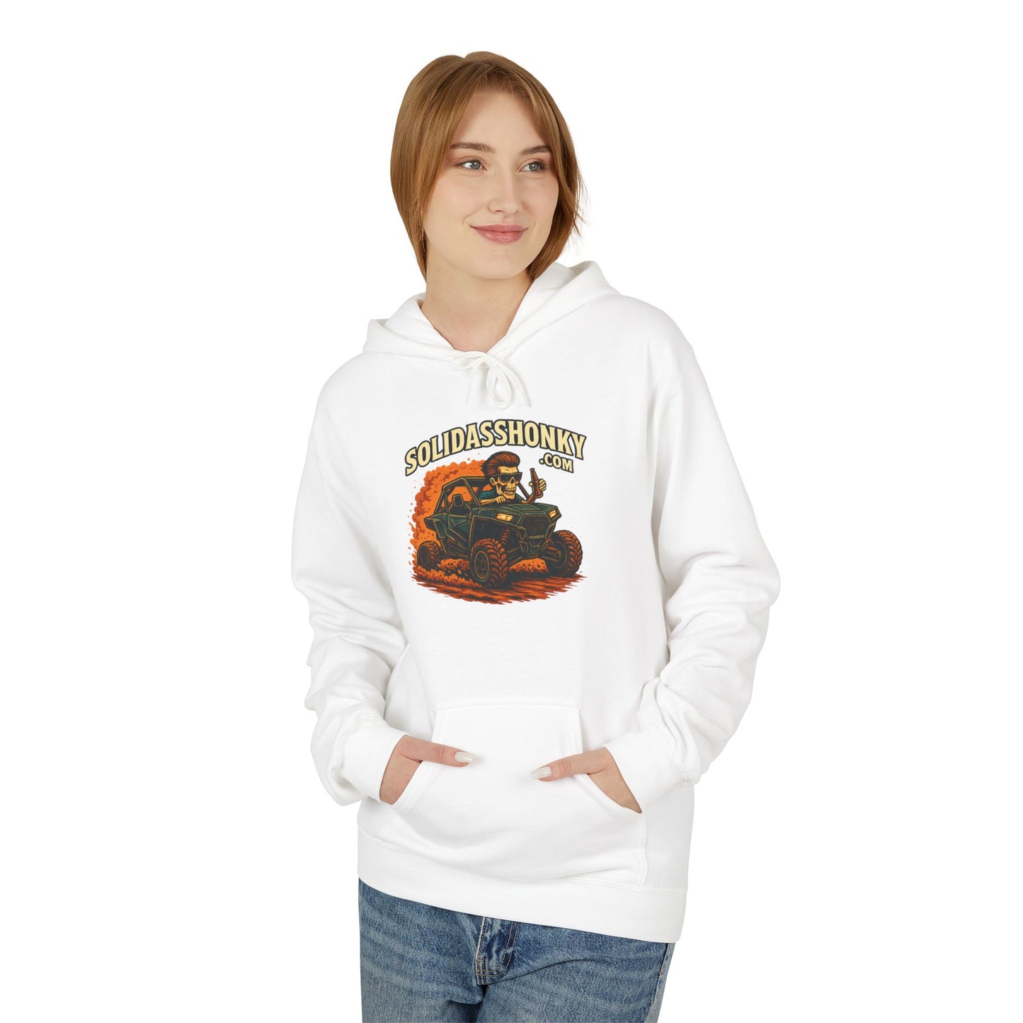 ‘SolidassHonky’ Men's UTV Hoodie — Country Retro Graphic Pullover