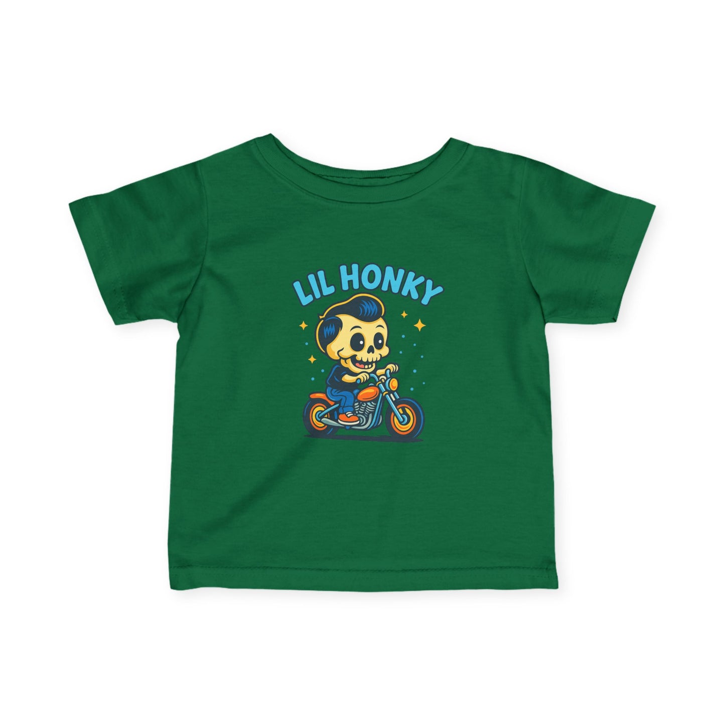 Infant Tee — "Lil Honky" Motorcycle Skull Baby Shirt