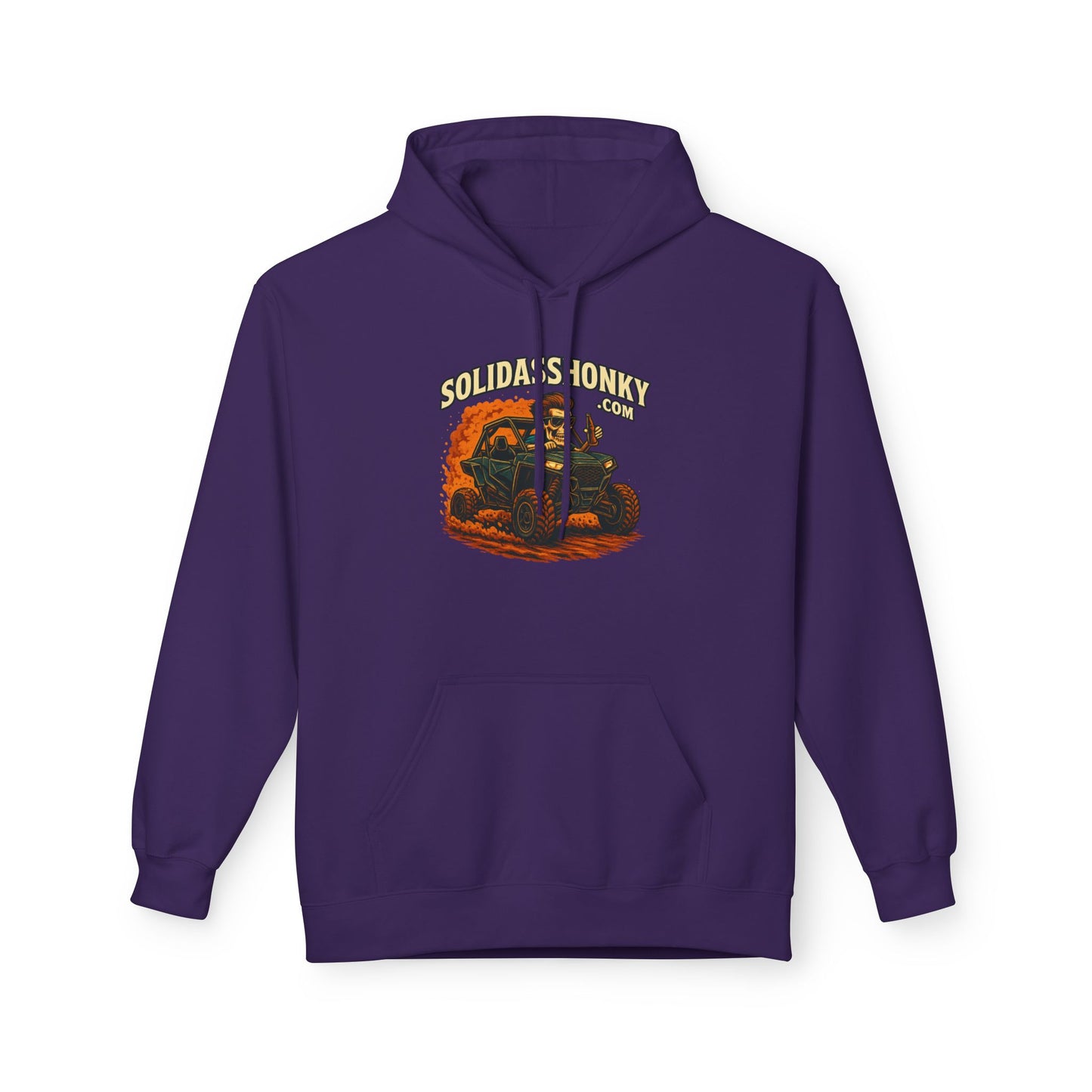 ‘SolidassHonky’ Men's UTV Hoodie — Country Retro Graphic Pullover