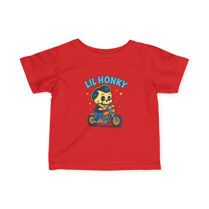 Infant Tee — "Lil Honky" Motorcycle Skull Baby Shirt